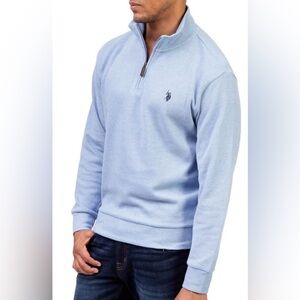 U.S. Polo Assn. Blue 1/4 Zip Pullover